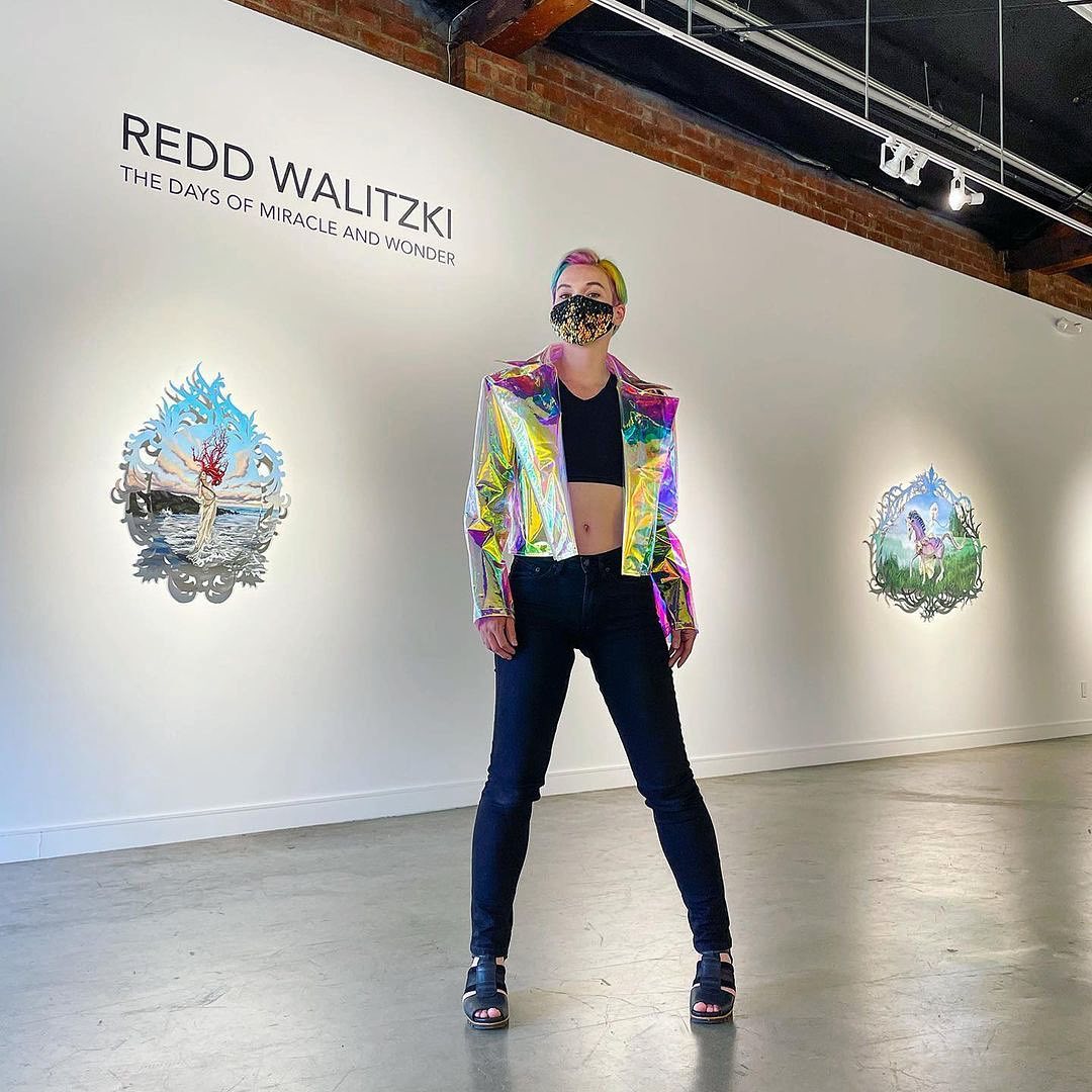 MOLA MOLA metaverse Holographic see through rainbow biker