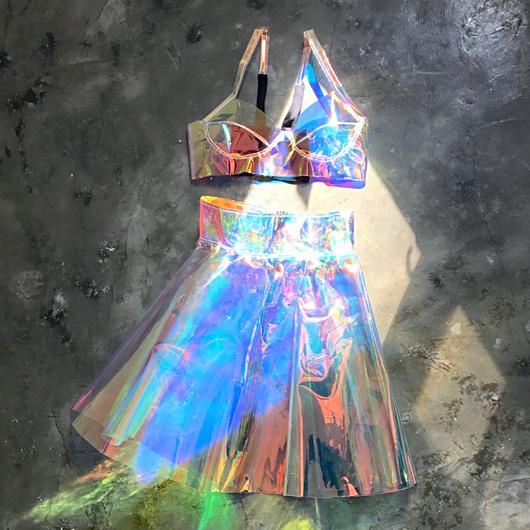 Holographic rainbow  Skirt