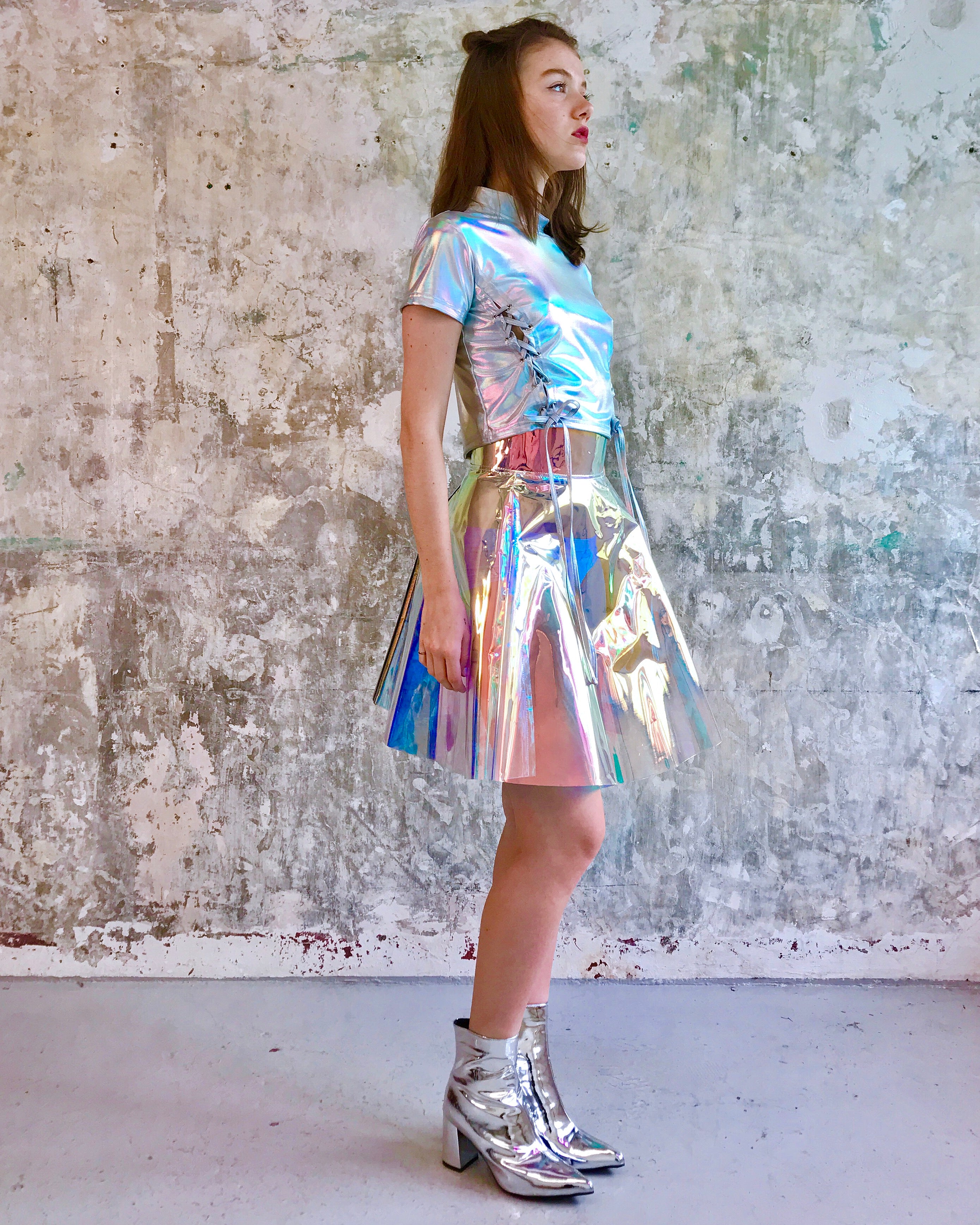 Holographic rainbow  Skirt